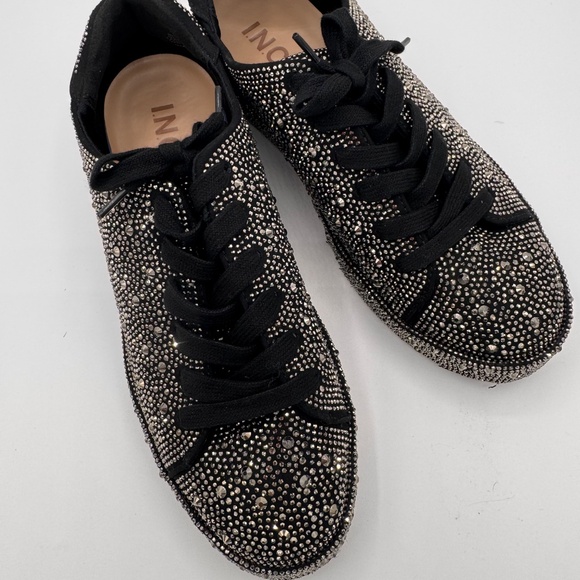 INC Black Rhinestone Tennis Shoes - Picture 2 of 3